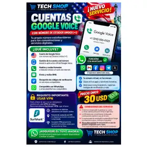 Google Voice USA Número permanente miniatura 2